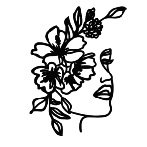 طرح وکتور زن و گل