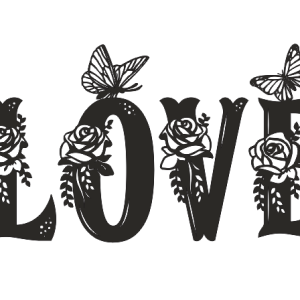 طرح وکتور LOVE فانتزی