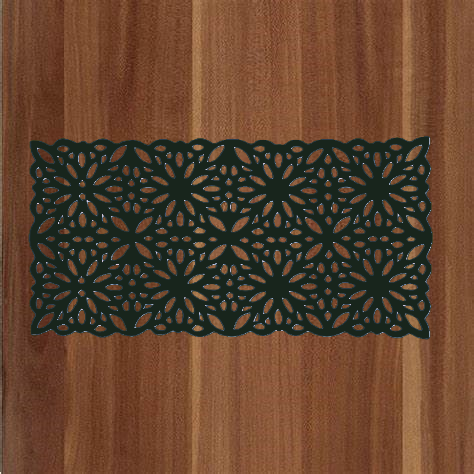 طرح وکتور رانر گل بادامی