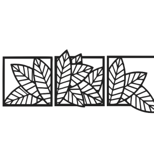 طرح وکتور برگ سه تکه