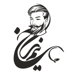 طرح وکتور استیکر نیمرخ مردانه