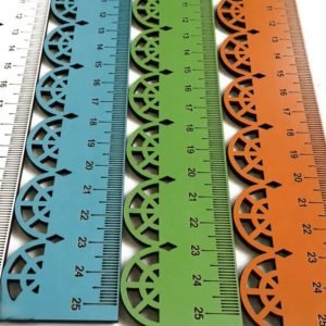 طرح وکتور خط کش طرحدار