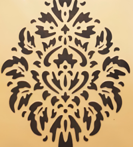 طرح وکتور اسلیمی گل و برگ
