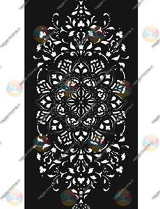 فایل وکتور شابلون گل اسلیمی(کد832)
