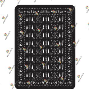 فایل وکتور شابلون فرش کاج(کد905)